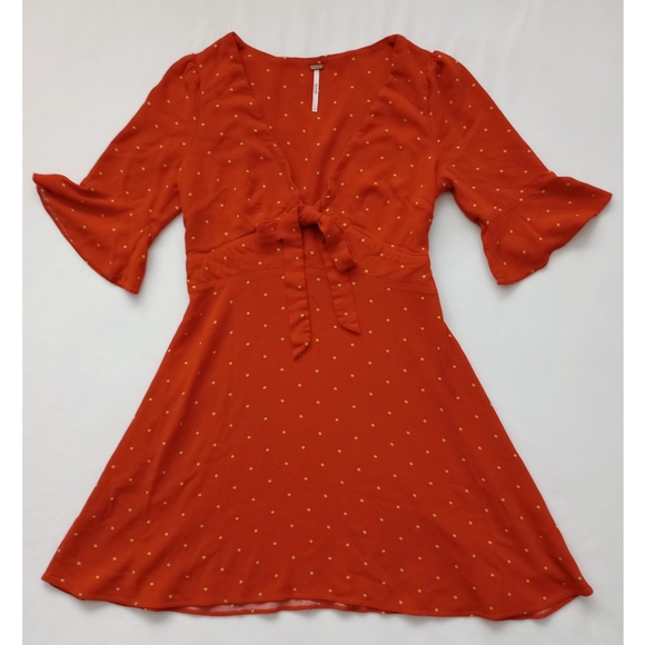 Free People▪️All Yours Mini Polka Dot Dress - Picture 3 of 12